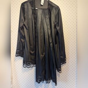 🖤 Vintage L Lace Set Date Night Undercover Wear lingerie nylon